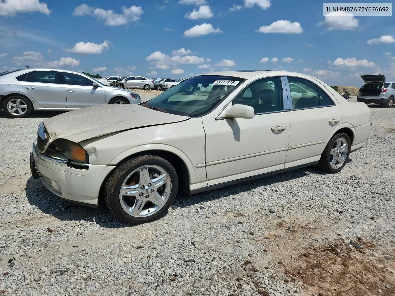 2002 Lincoln Ls VIN: 1LNHM87A72Y676692 Lot: 59714115