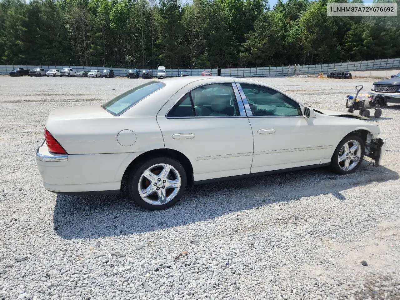 2002 Lincoln Ls VIN: 1LNHM87A72Y676692 Lot: 59714115