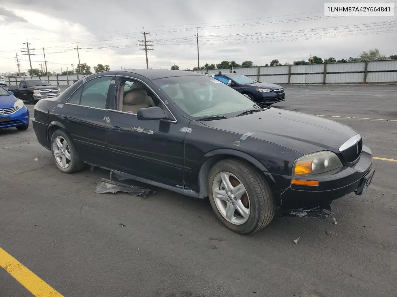 2002 Lincoln Ls VIN: 1LNHM87A42Y664841 Lot: 61805415