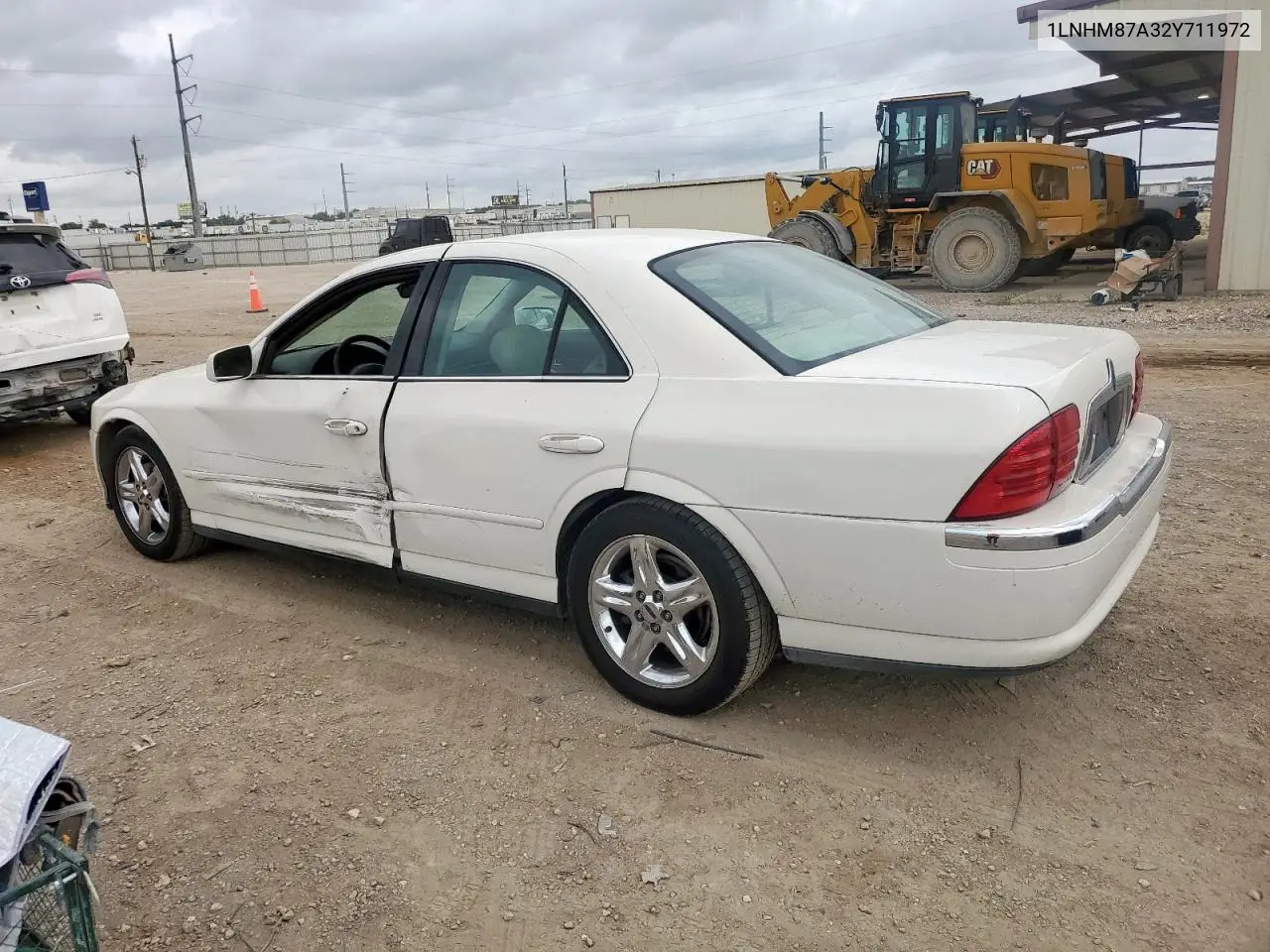 2002 Lincoln Ls VIN: 1LNHM87A32Y711972 Lot: 62890535