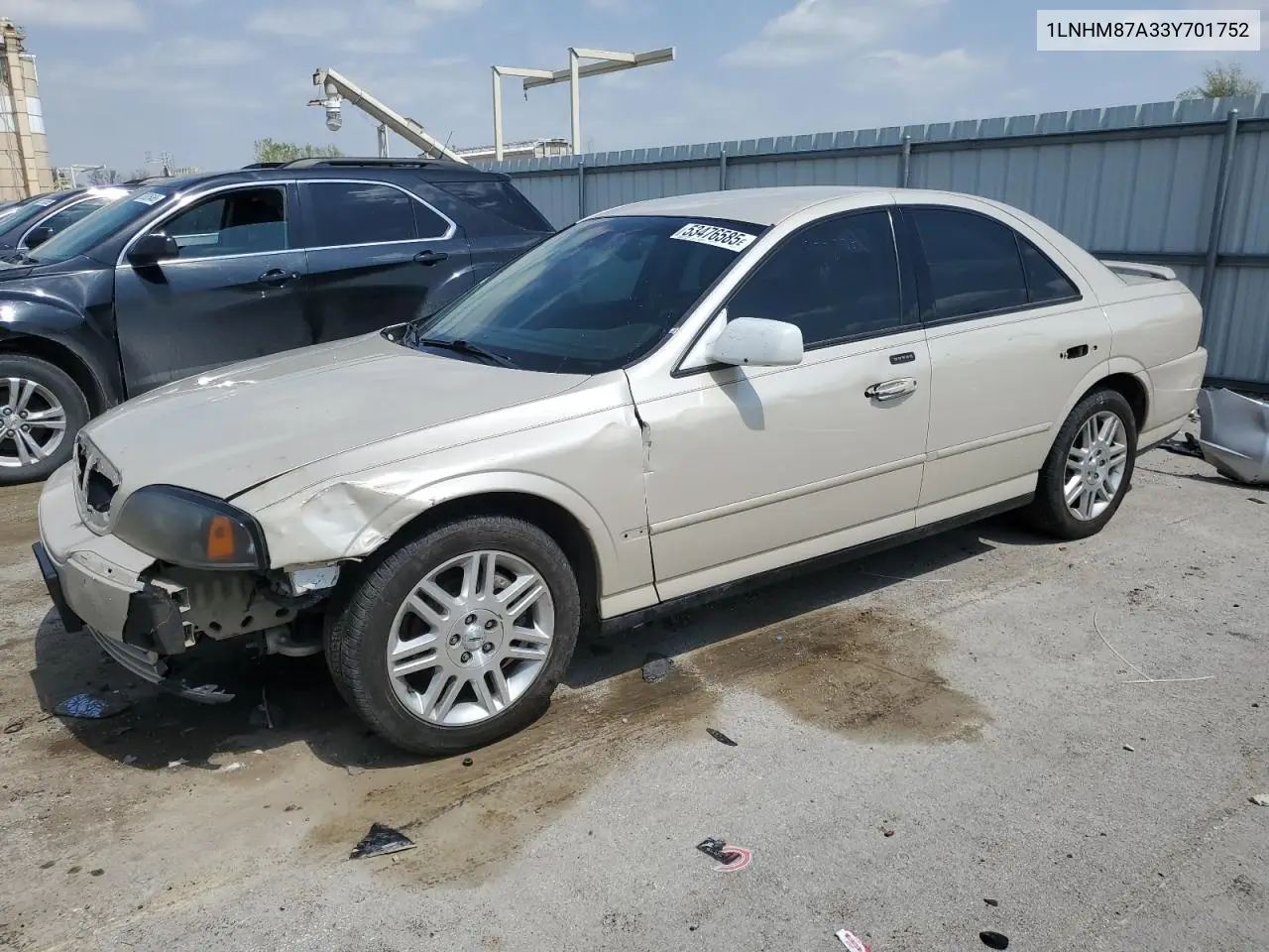 2003 Lincoln Ls VIN: 1LNHM87A33Y701752 Lot: 53476585