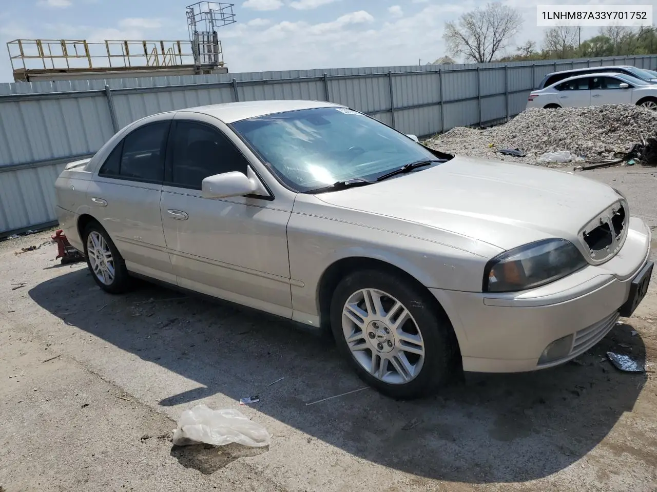 2003 Lincoln Ls VIN: 1LNHM87A33Y701752 Lot: 53476585