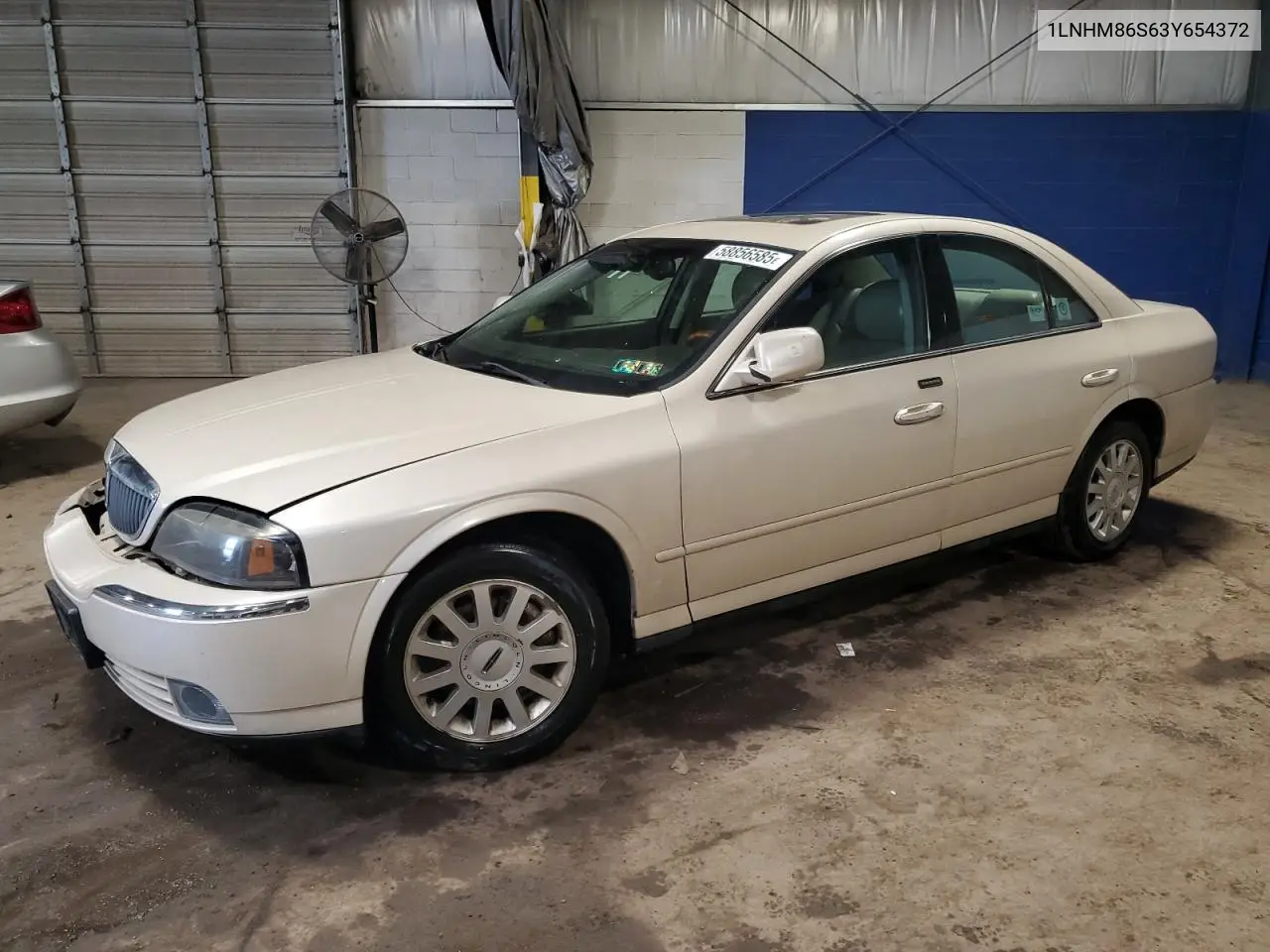 2003 Lincoln Ls VIN: 1LNHM86S63Y654372 Lot: 58856585