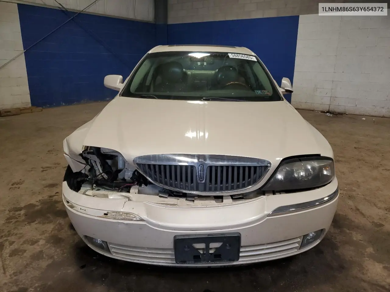 2003 Lincoln Ls VIN: 1LNHM86S63Y654372 Lot: 58856585