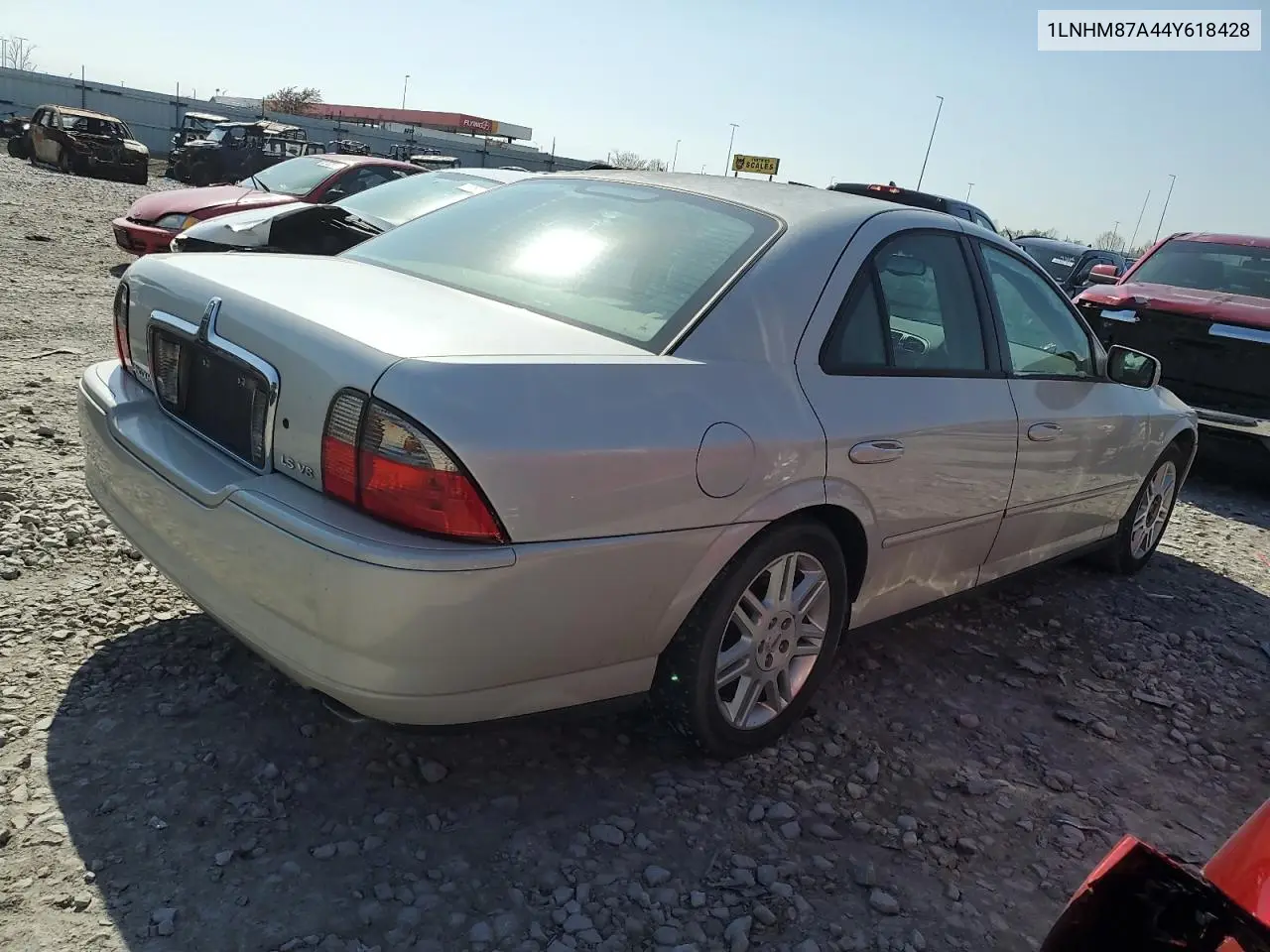 2004 Lincoln Ls VIN: 1LNHM87A44Y618428 Lot: 53490025