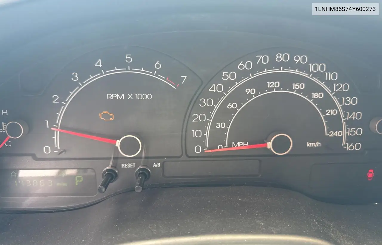 2004 Lincoln Ls VIN: 1LNHM86S74Y600273 Lot: 63661135