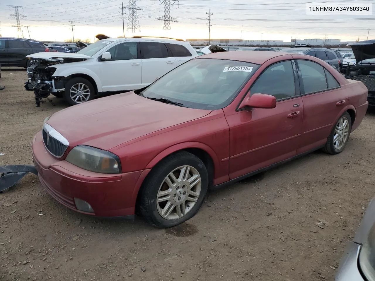 2004 Lincoln Ls VIN: 1LNHM87A34Y603340 Lot: 87766115
