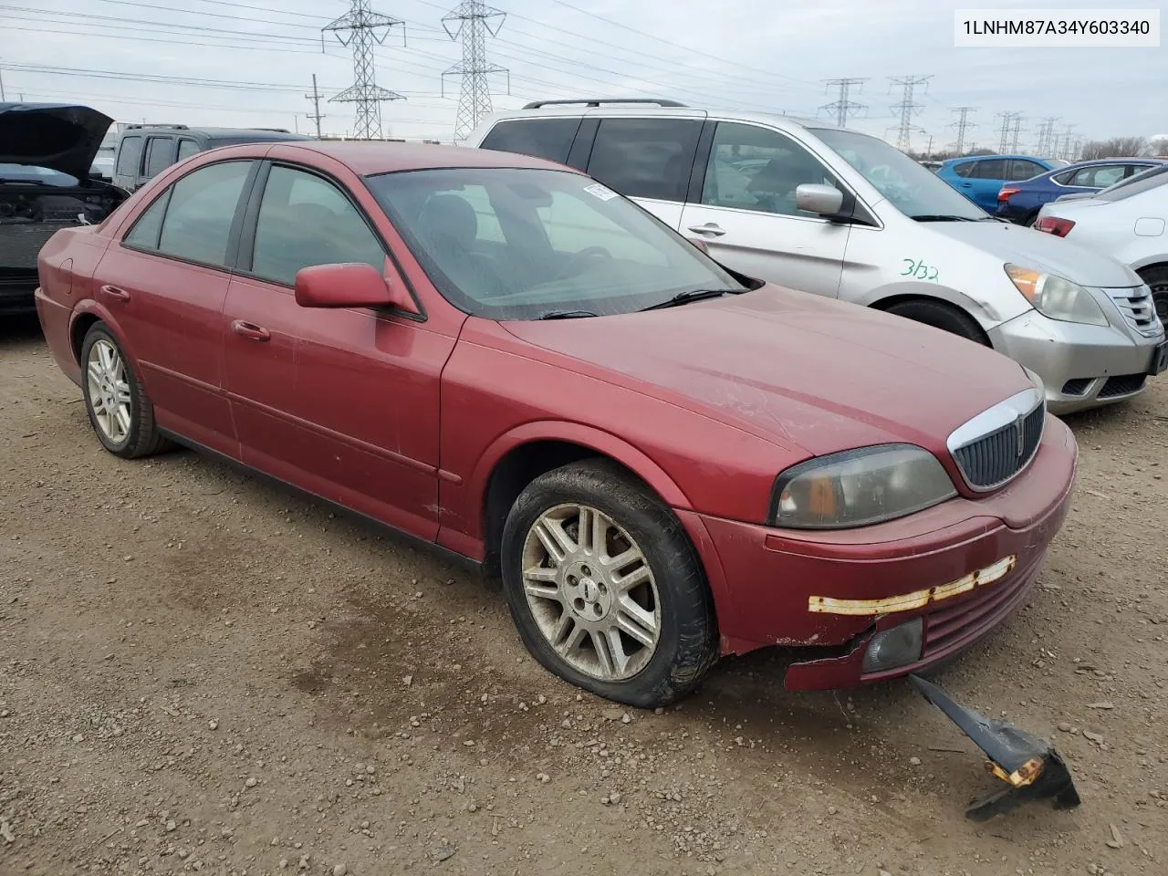 2004 Lincoln Ls VIN: 1LNHM87A34Y603340 Lot: 87766115