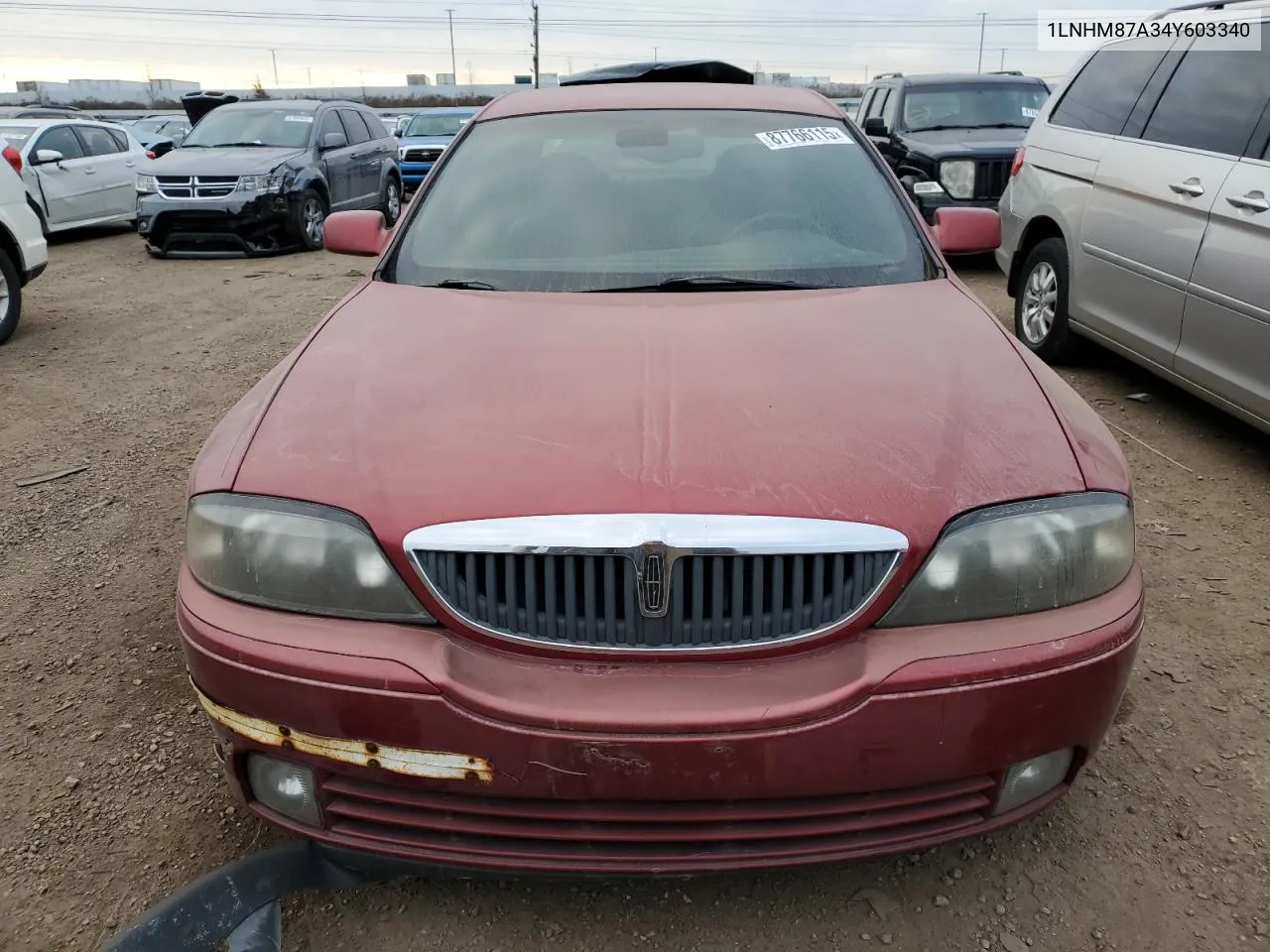 2004 Lincoln Ls VIN: 1LNHM87A34Y603340 Lot: 87766115
