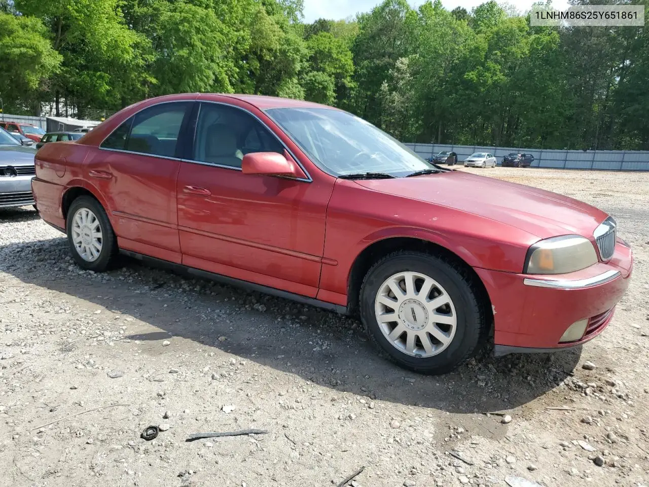 2005 Lincoln Ls VIN: 1LNHM86S25Y651861 Lot: 54118585