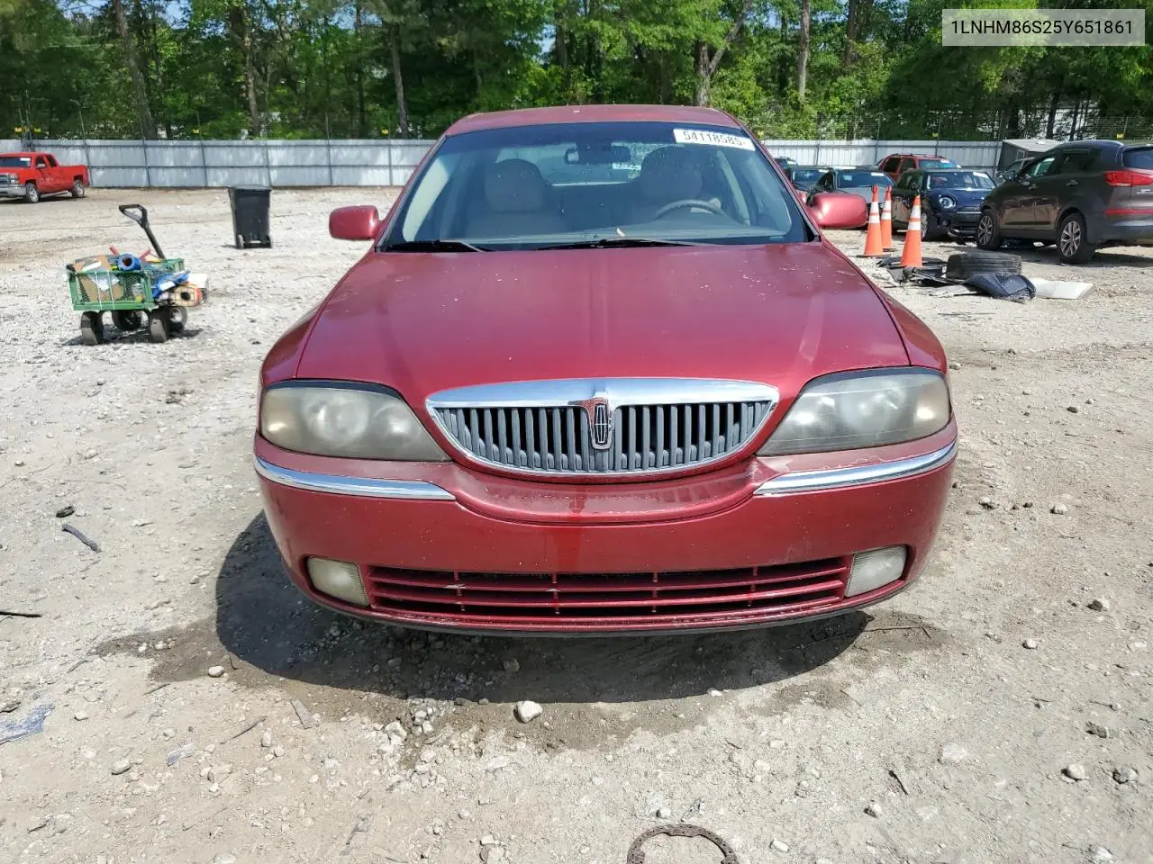 2005 Lincoln Ls VIN: 1LNHM86S25Y651861 Lot: 54118585
