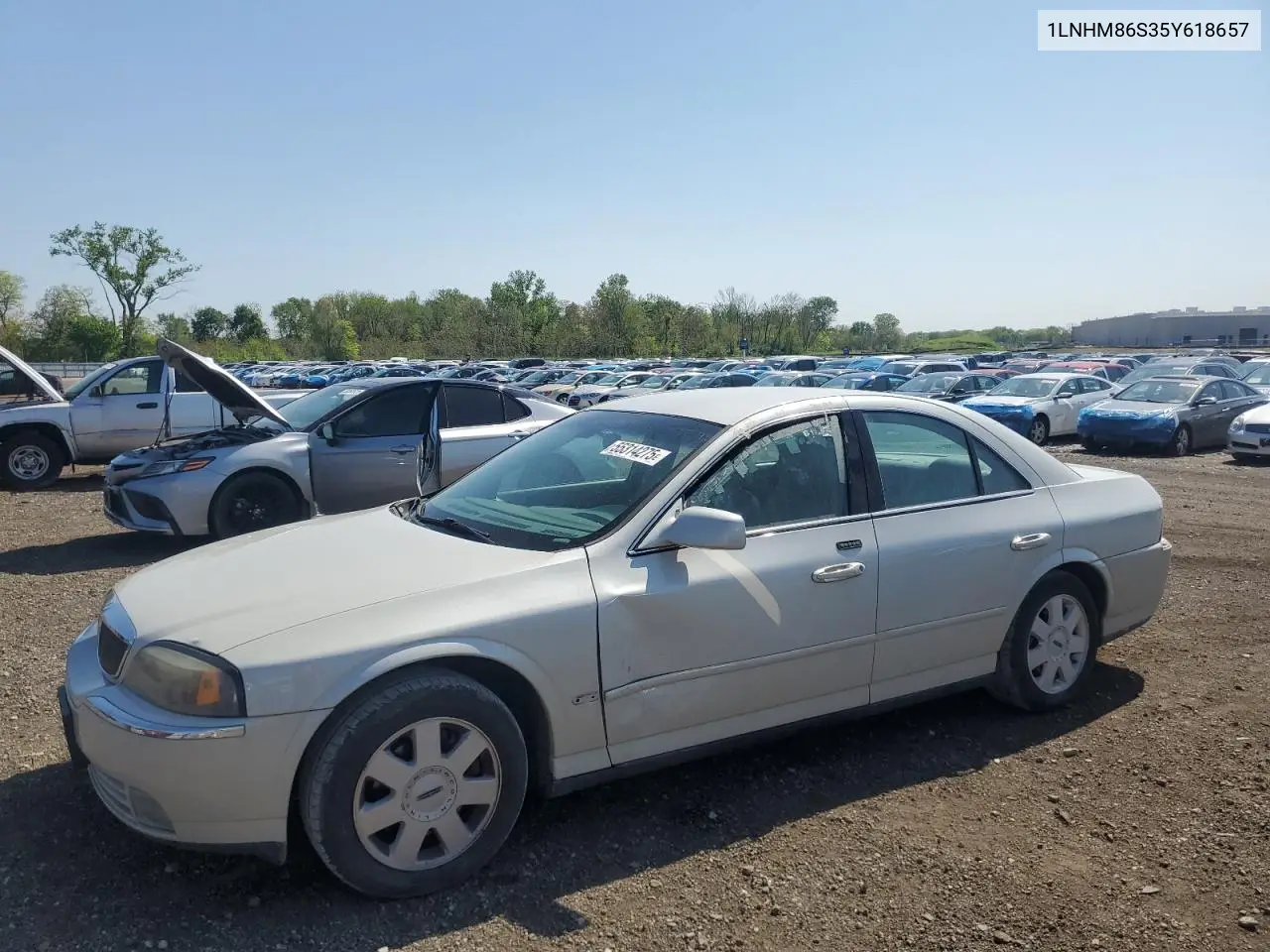 2005 Lincoln Ls VIN: 1LNHM86S35Y618657 Lot: 55314275