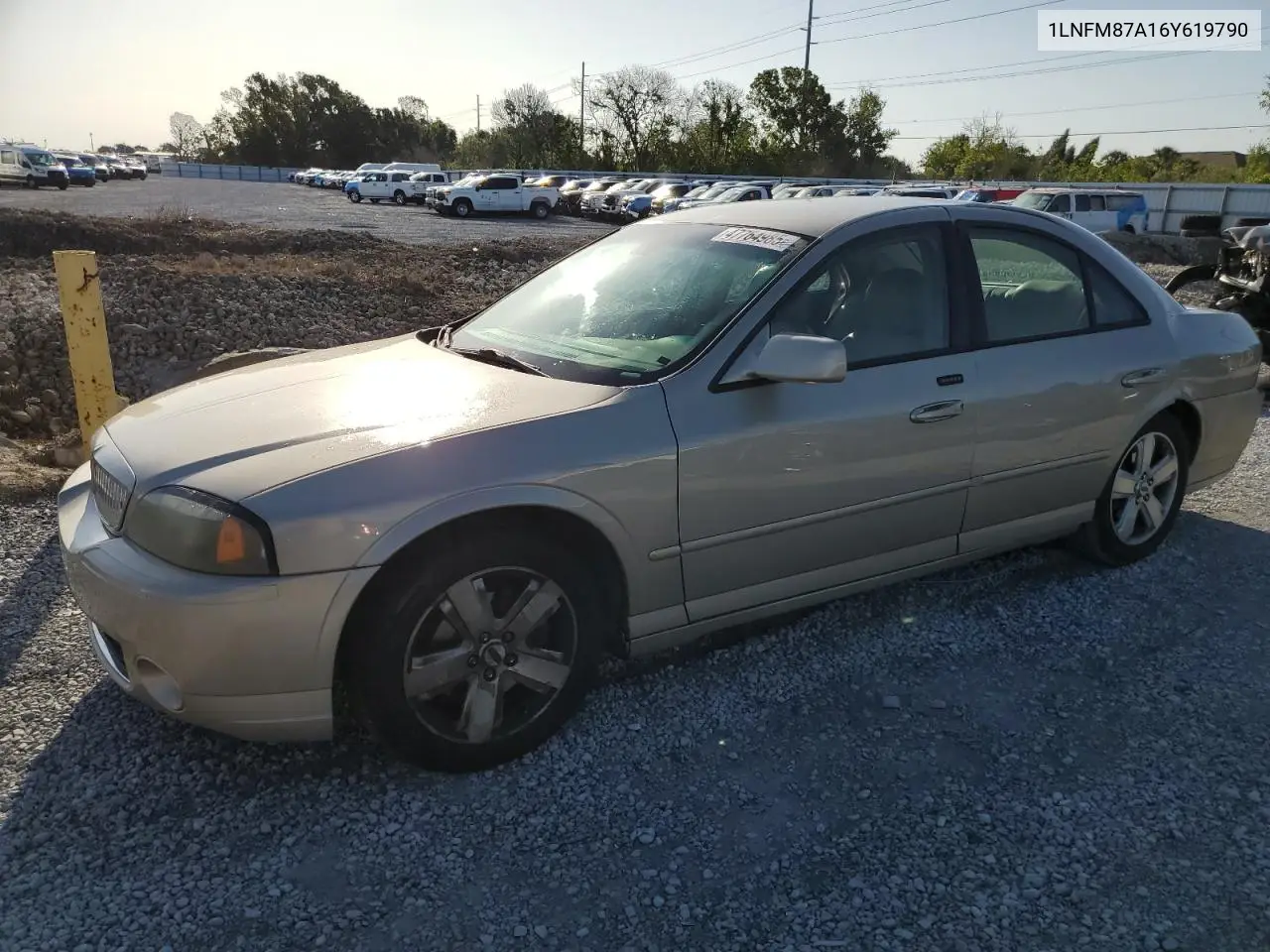 2006 Lincoln Ls VIN: 1LNFM87A16Y619790 Lot: 47764985