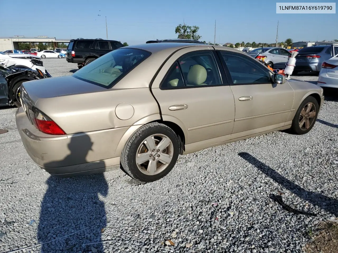 2006 Lincoln Ls VIN: 1LNFM87A16Y619790 Lot: 47764985