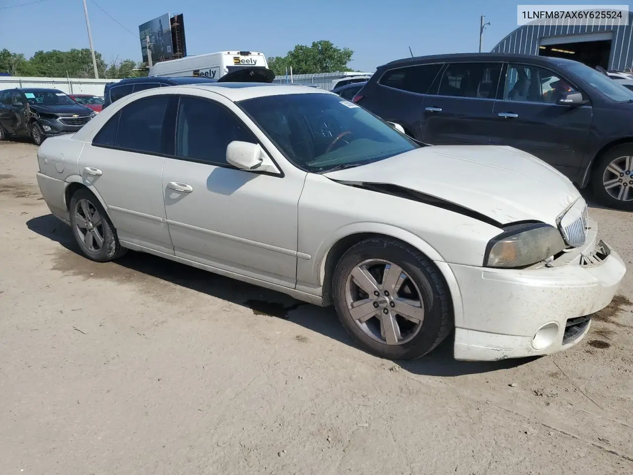 2006 Lincoln Ls VIN: 1LNFM87AX6Y625524 Lot: 55888665
