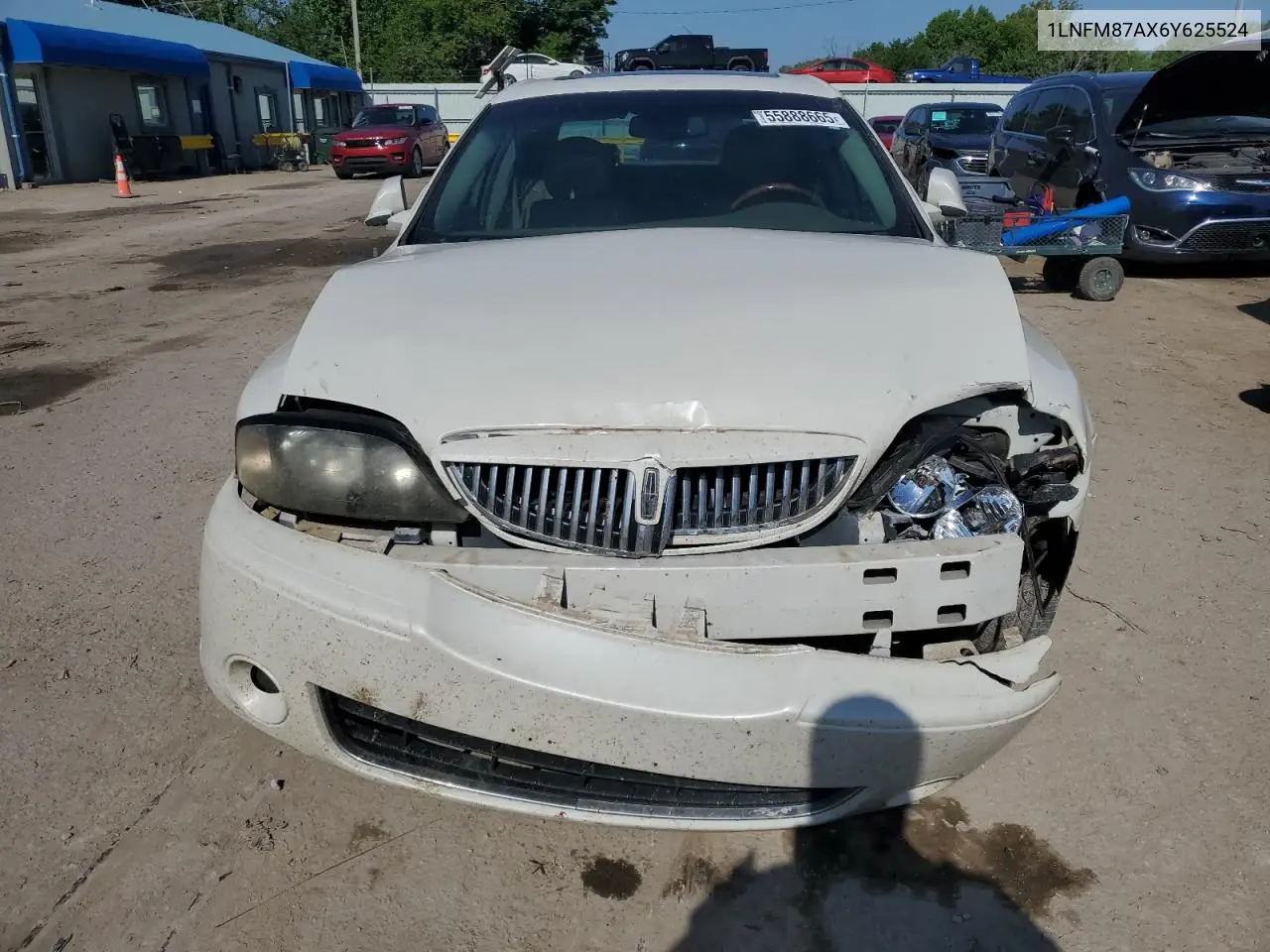 2006 Lincoln Ls VIN: 1LNFM87AX6Y625524 Lot: 55888665