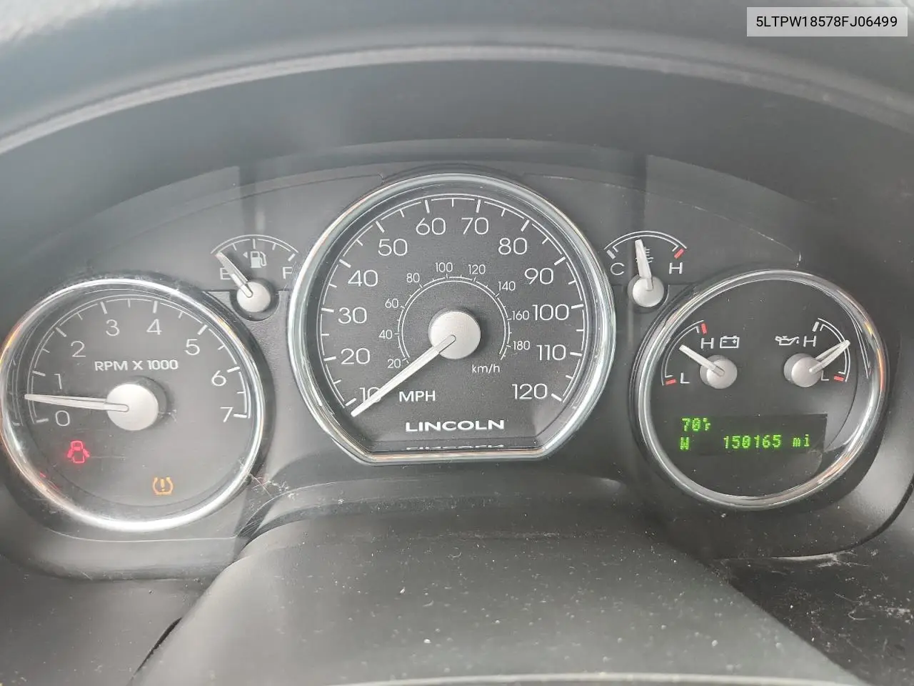 2008 Lincoln Mark Lt VIN: 5LTPW18578FJ06499 Lot: 62693525