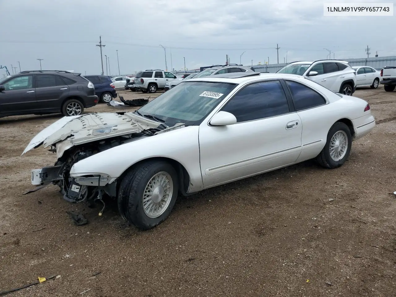 1993 Lincoln Mark Viii VIN: 1LNLM91V9PY657743 Lot: 61233595