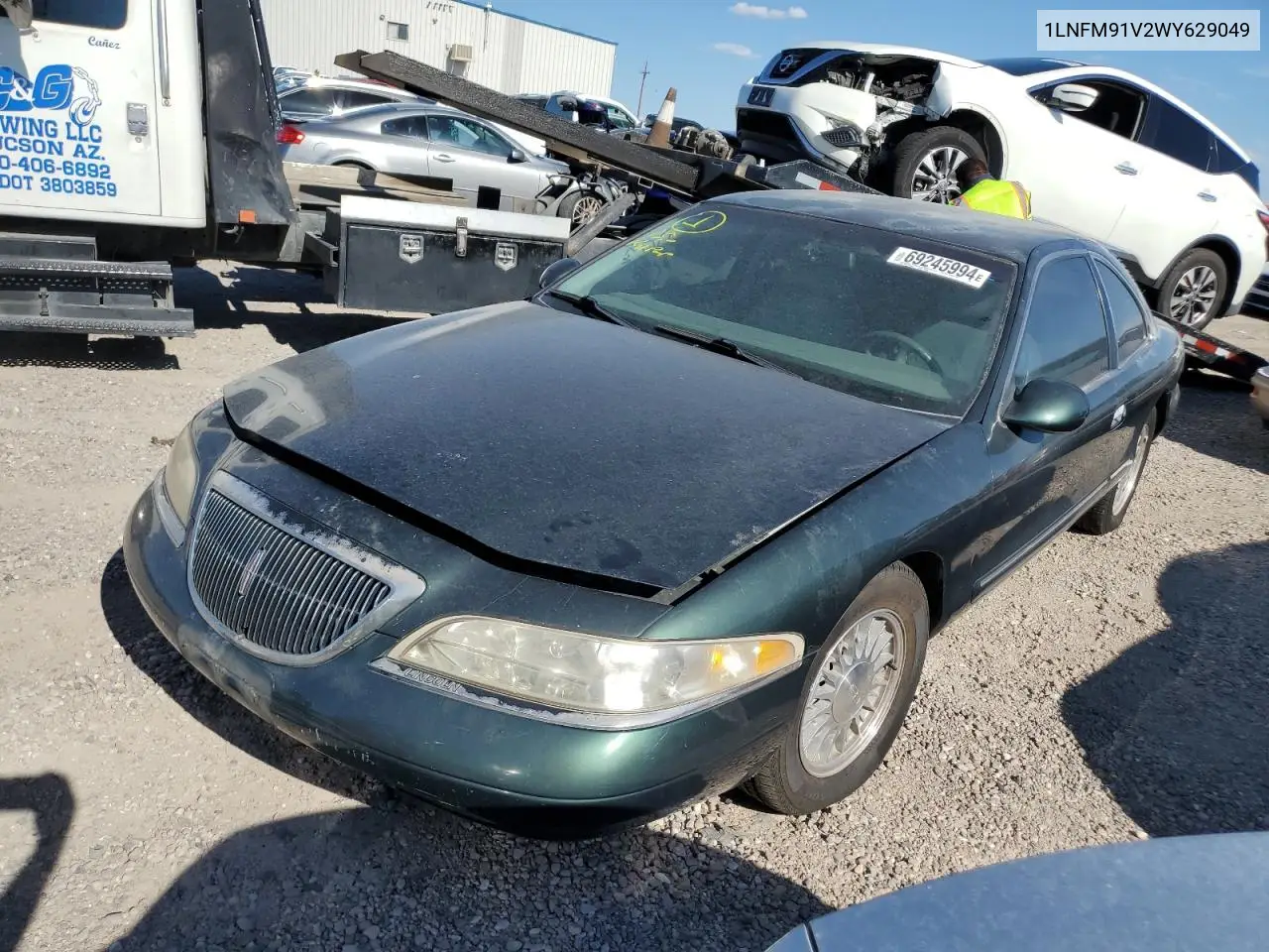 1995 Lincoln Mark Viii VIN: 1LNFM91V2WY629049 Lot: 47287495