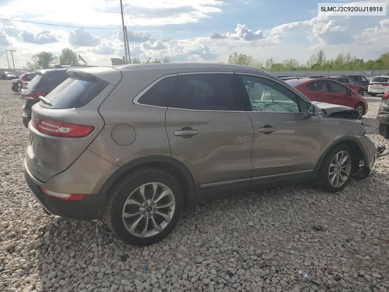 2016 Lincoln Mkc Select VIN: 5LMCJ2C92GUJ18918 Lot: 57078635