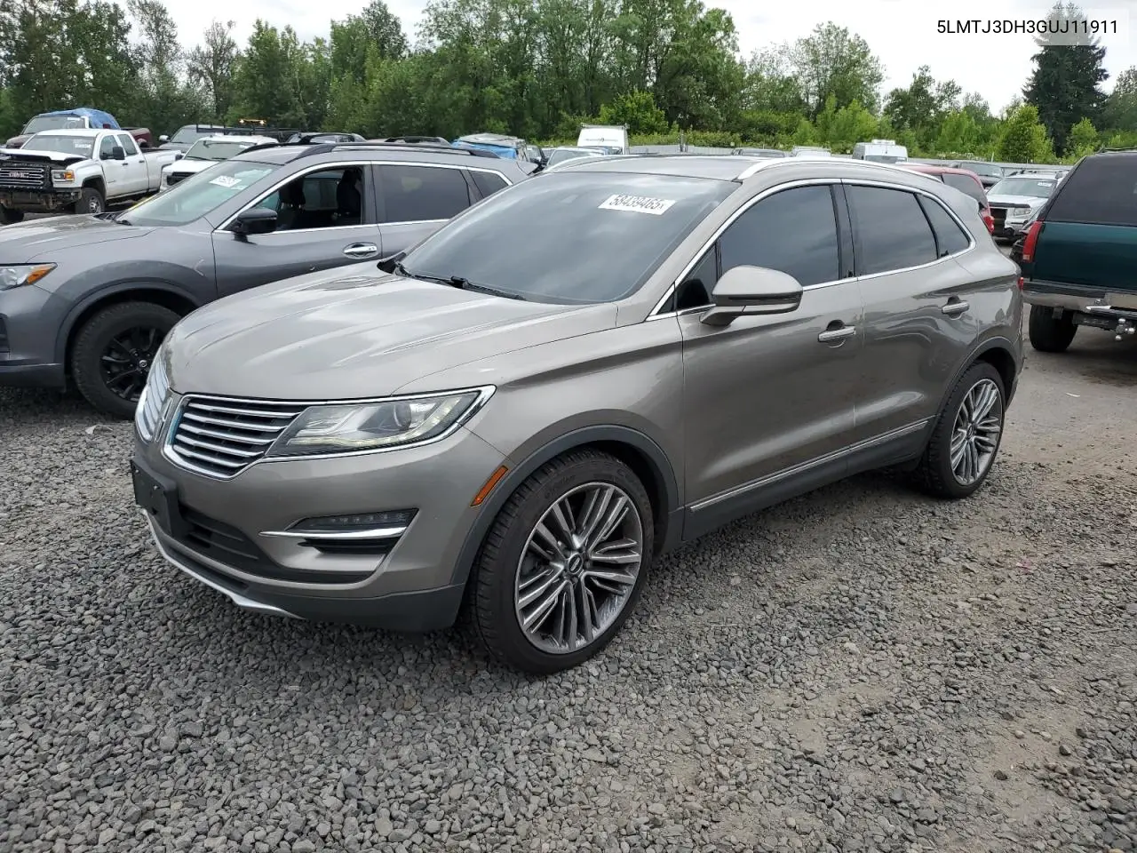 2016 Lincoln Mkc Reserve VIN: 5LMTJ3DH3GUJ11911 Lot: 58439465