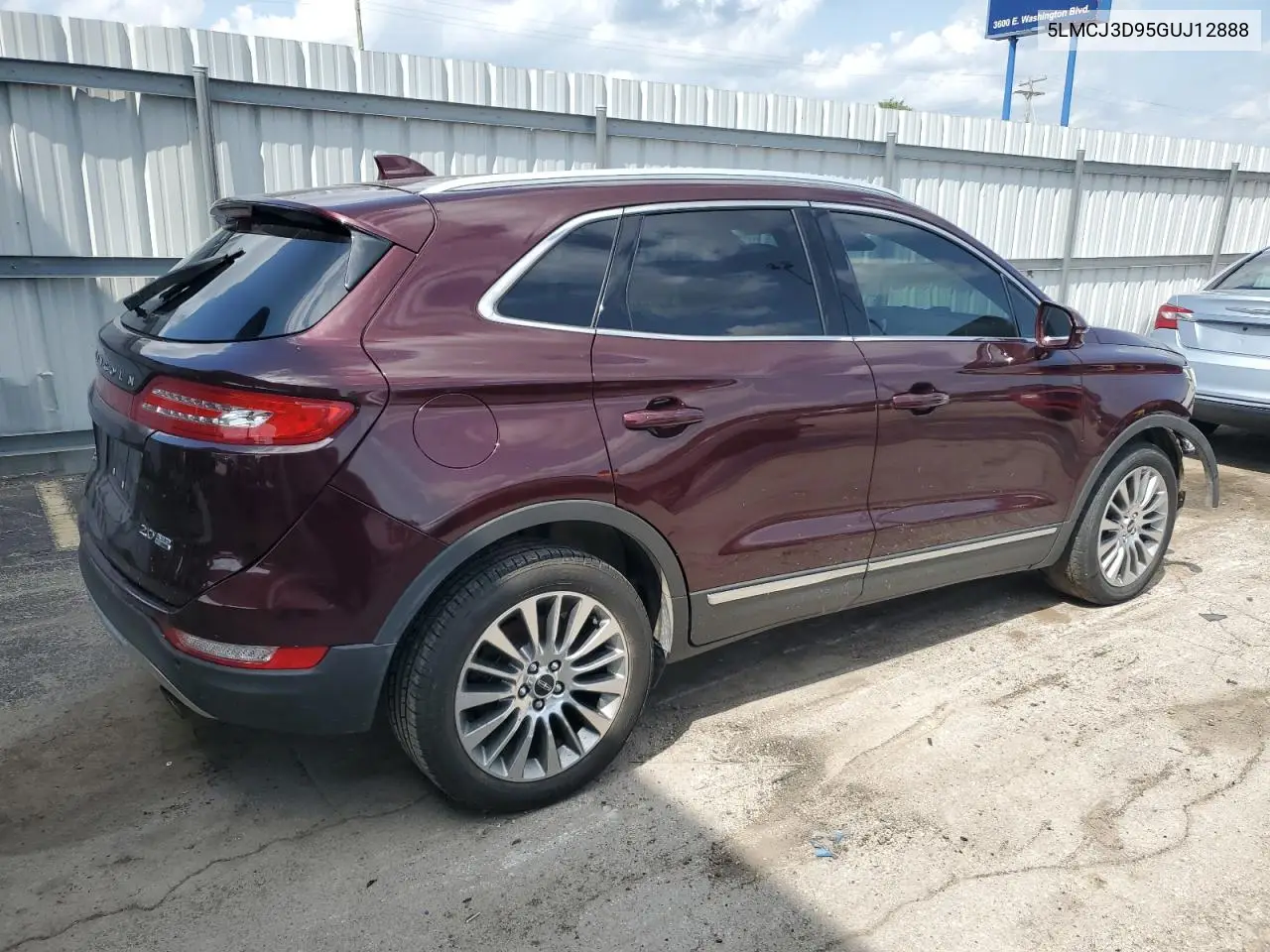 2016 Lincoln Mkc Reserve VIN: 5LMCJ3D95GUJ12888 Lot: 60785085