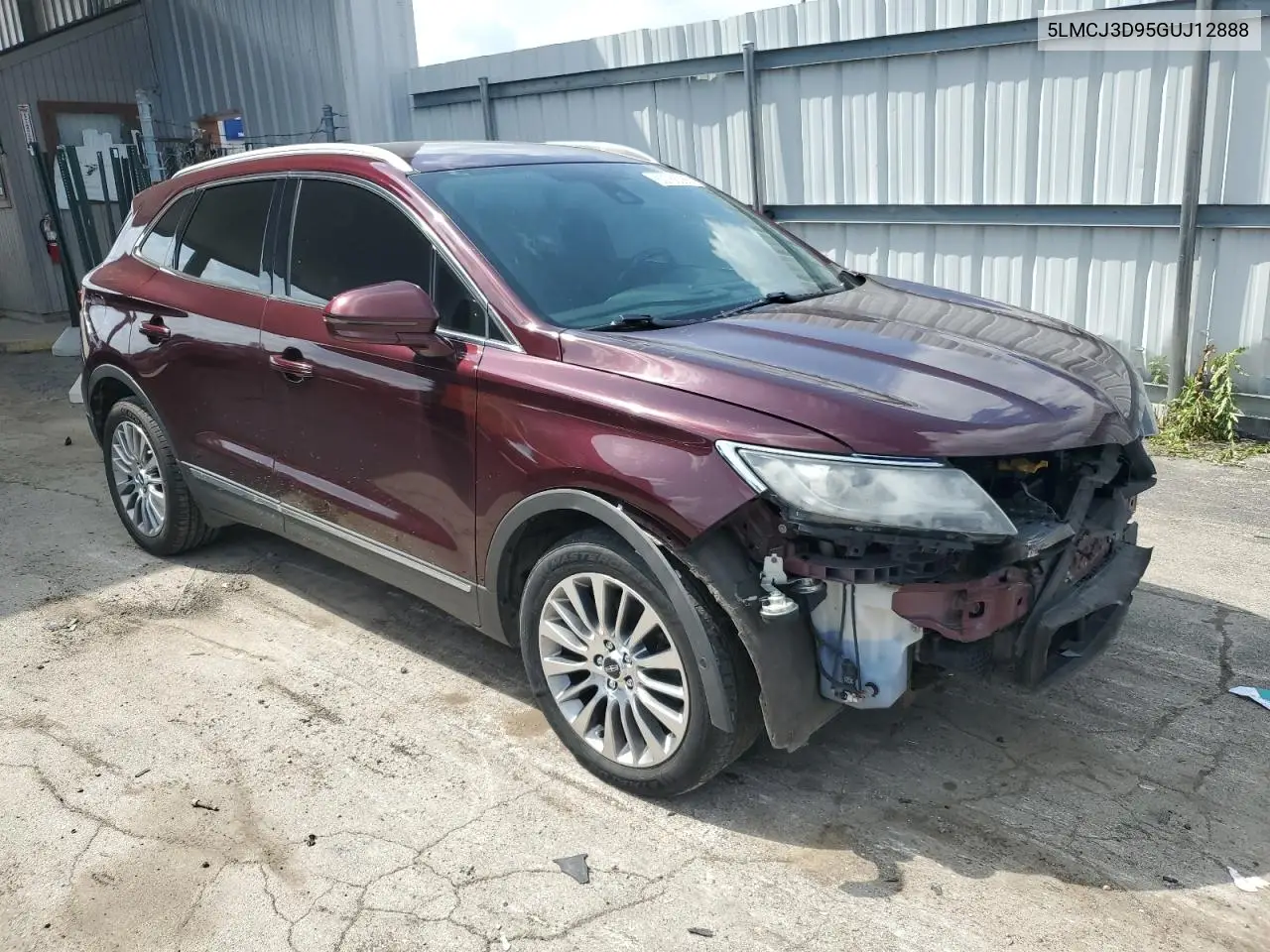 2016 Lincoln Mkc Reserve VIN: 5LMCJ3D95GUJ12888 Lot: 60785085