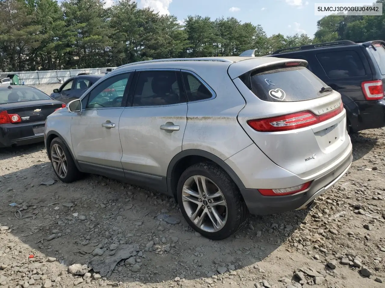 2016 Lincoln Mkc Reserve VIN: 5LMCJ3D90GUJ04942 Lot: 62164015