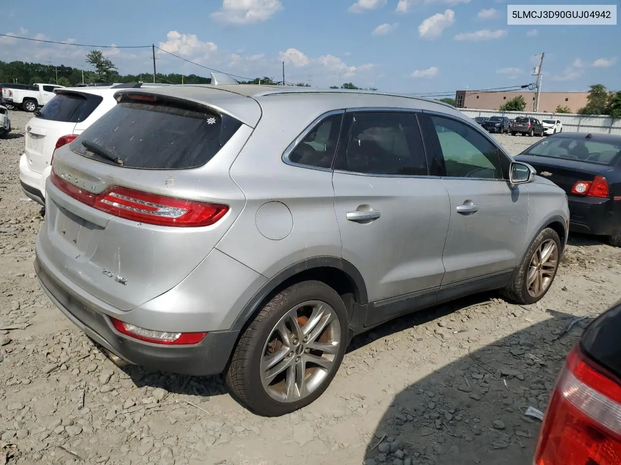 2016 Lincoln Mkc Reserve VIN: 5LMCJ3D90GUJ04942 Lot: 62164015