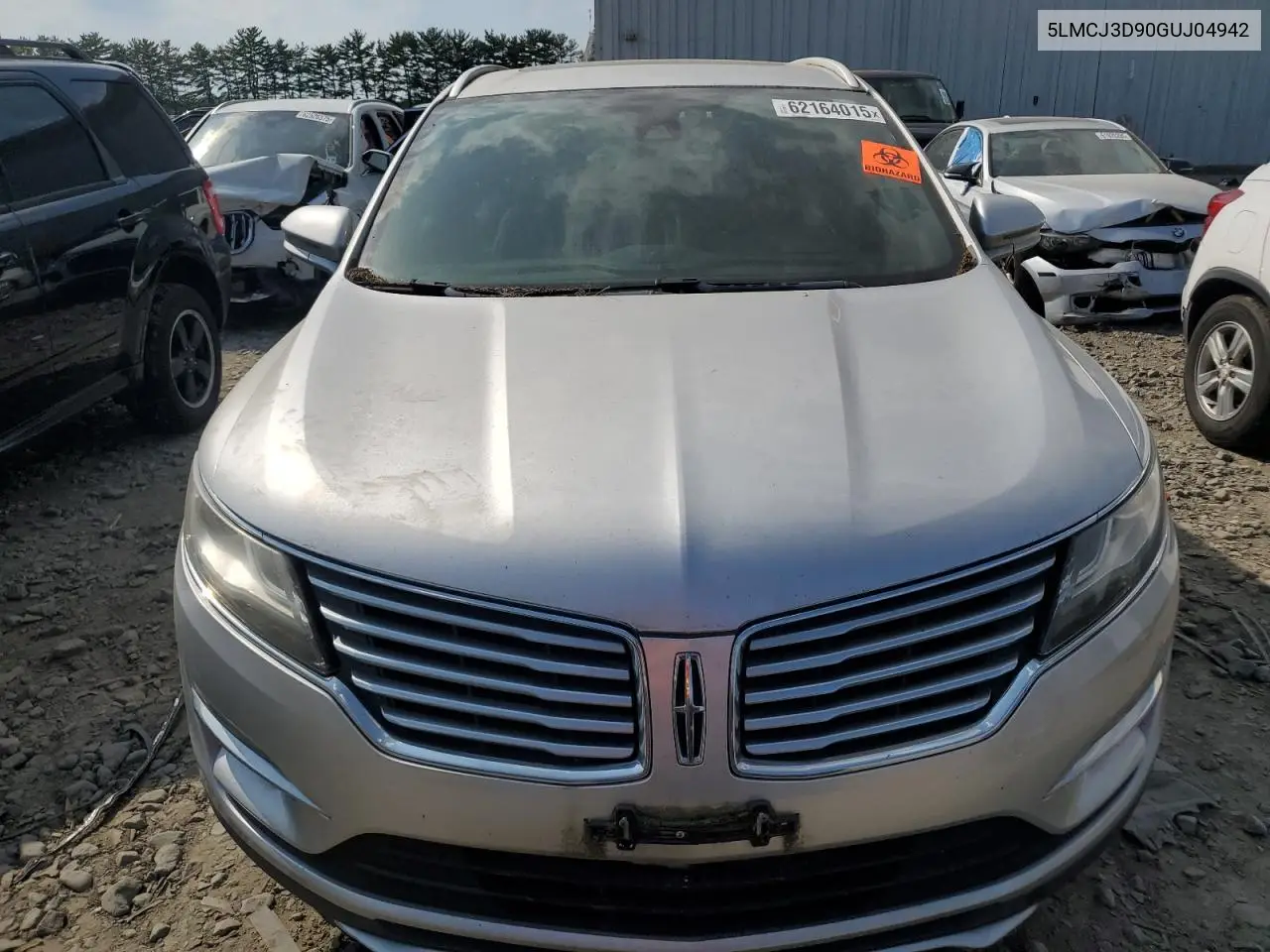 2016 Lincoln Mkc Reserve VIN: 5LMCJ3D90GUJ04942 Lot: 62164015