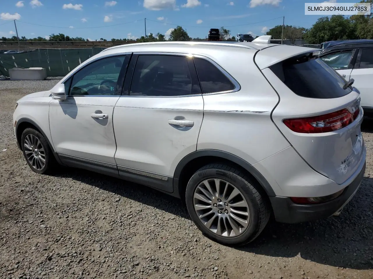 2016 Lincoln Mkc Reserve VIN: 5LMCJ3C94GUJ27853 Lot: 62701595