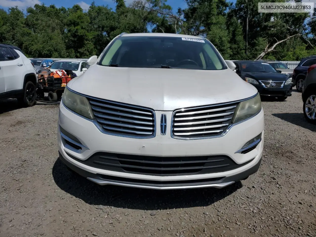 2016 Lincoln Mkc Reserve VIN: 5LMCJ3C94GUJ27853 Lot: 62701595