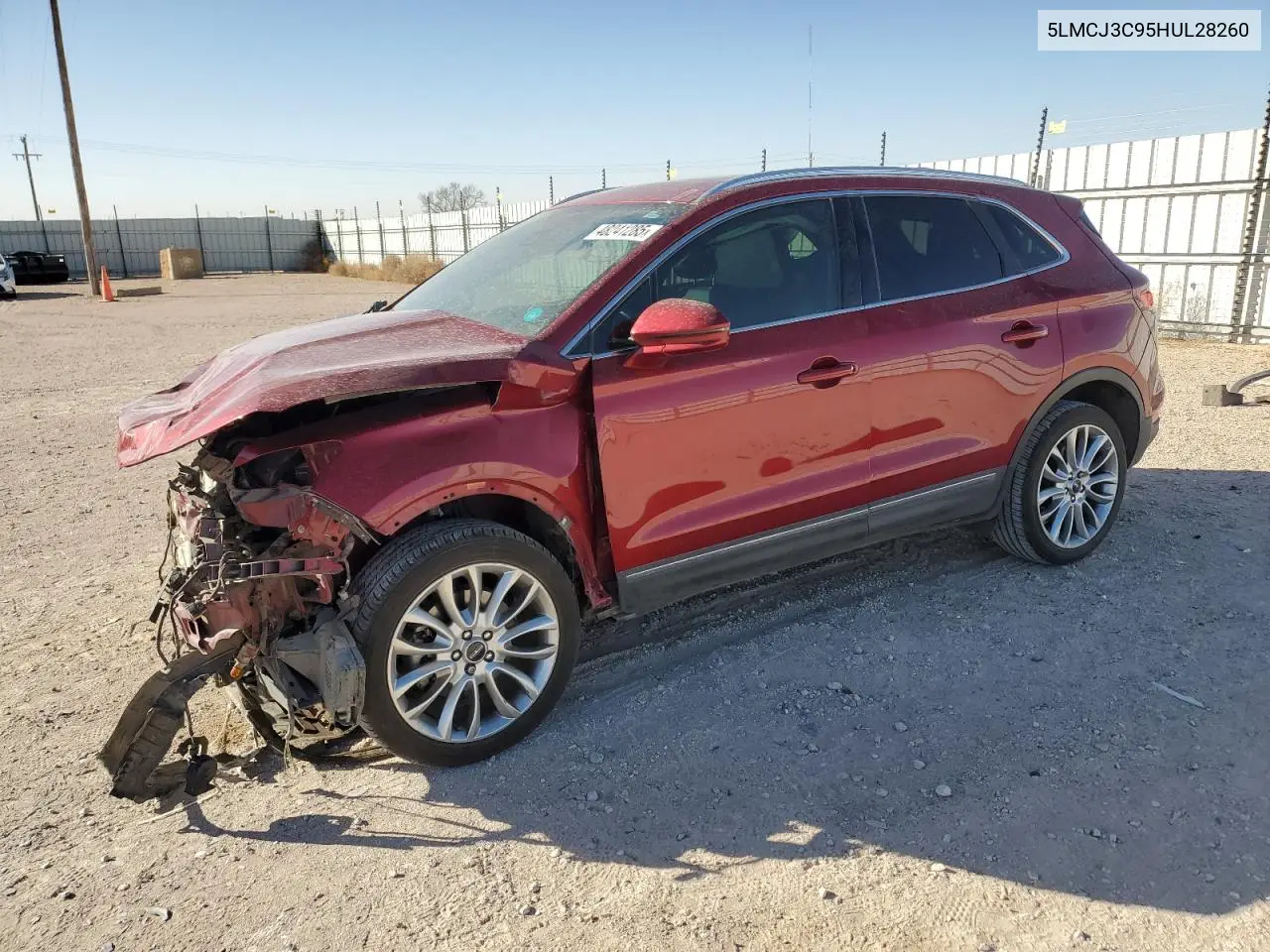 2017 Lincoln Mkc Reserve VIN: 5LMCJ3C95HUL28260 Lot: 48241285