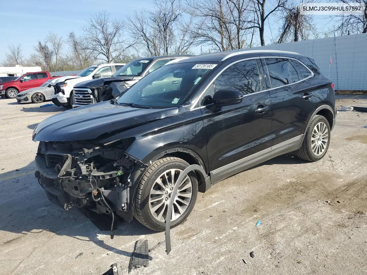 2017 Lincoln Mkc Reserve VIN: 5LMCJ3C99HUL57597 Lot: 50726185