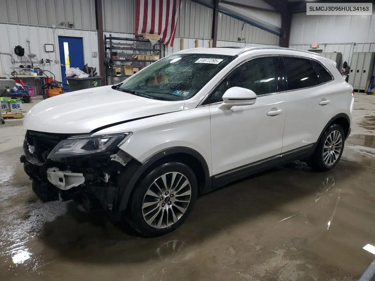 2017 Lincoln Mkc Reserve VIN: 5LMCJ3D96HUL34163 Lot: 51077295