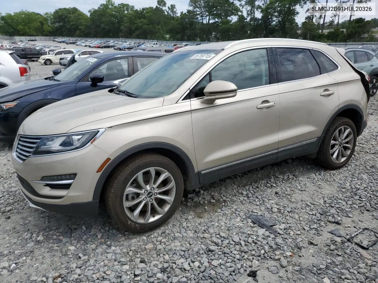 2017 Lincoln Mkc Select VIN: 5LMCJ2D91HUL20326 Lot: 55759715