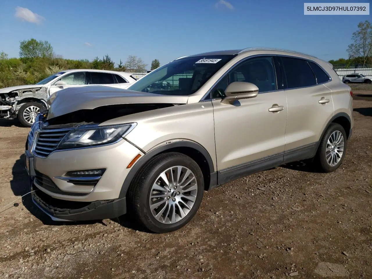 2017 Lincoln Mkc Reserve VIN: 5LMCJ3D97HUL07392 Lot: 56491945