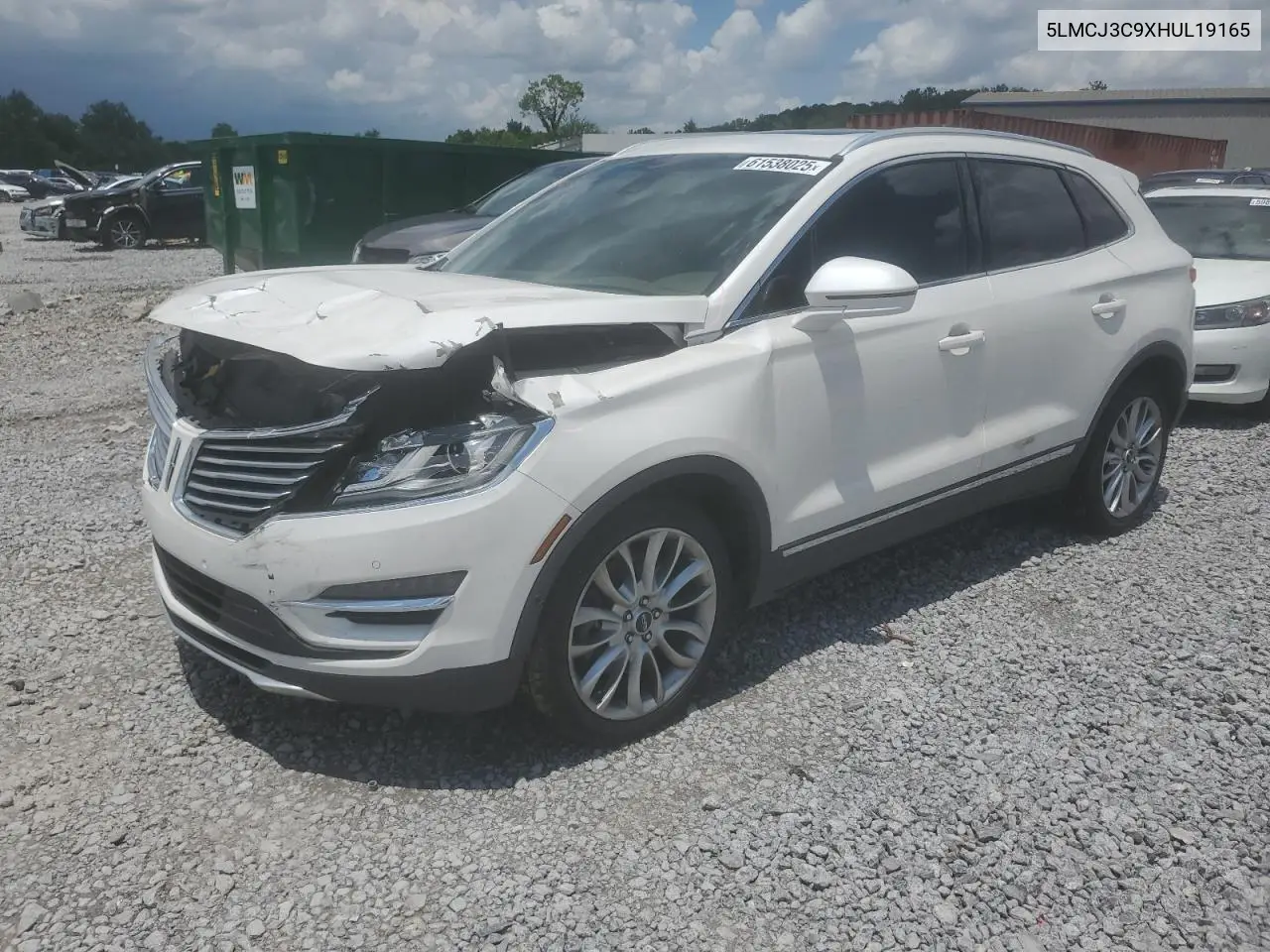 2017 Lincoln Mkc Reserve VIN: 5LMCJ3C9XHUL19165 Lot: 61538025