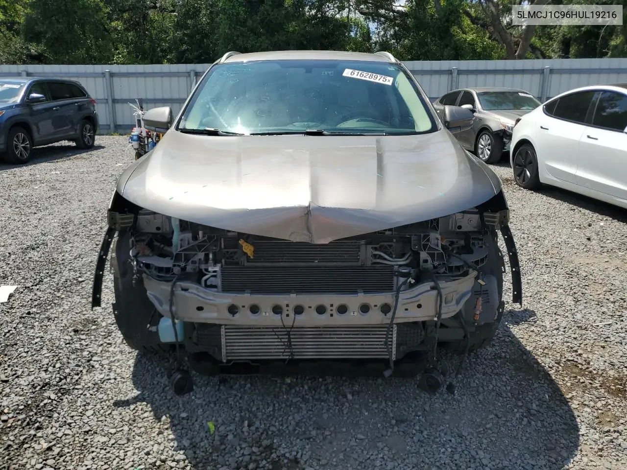 2017 Lincoln Mkc Premiere VIN: 5LMCJ1C96HUL19216 Lot: 61628975