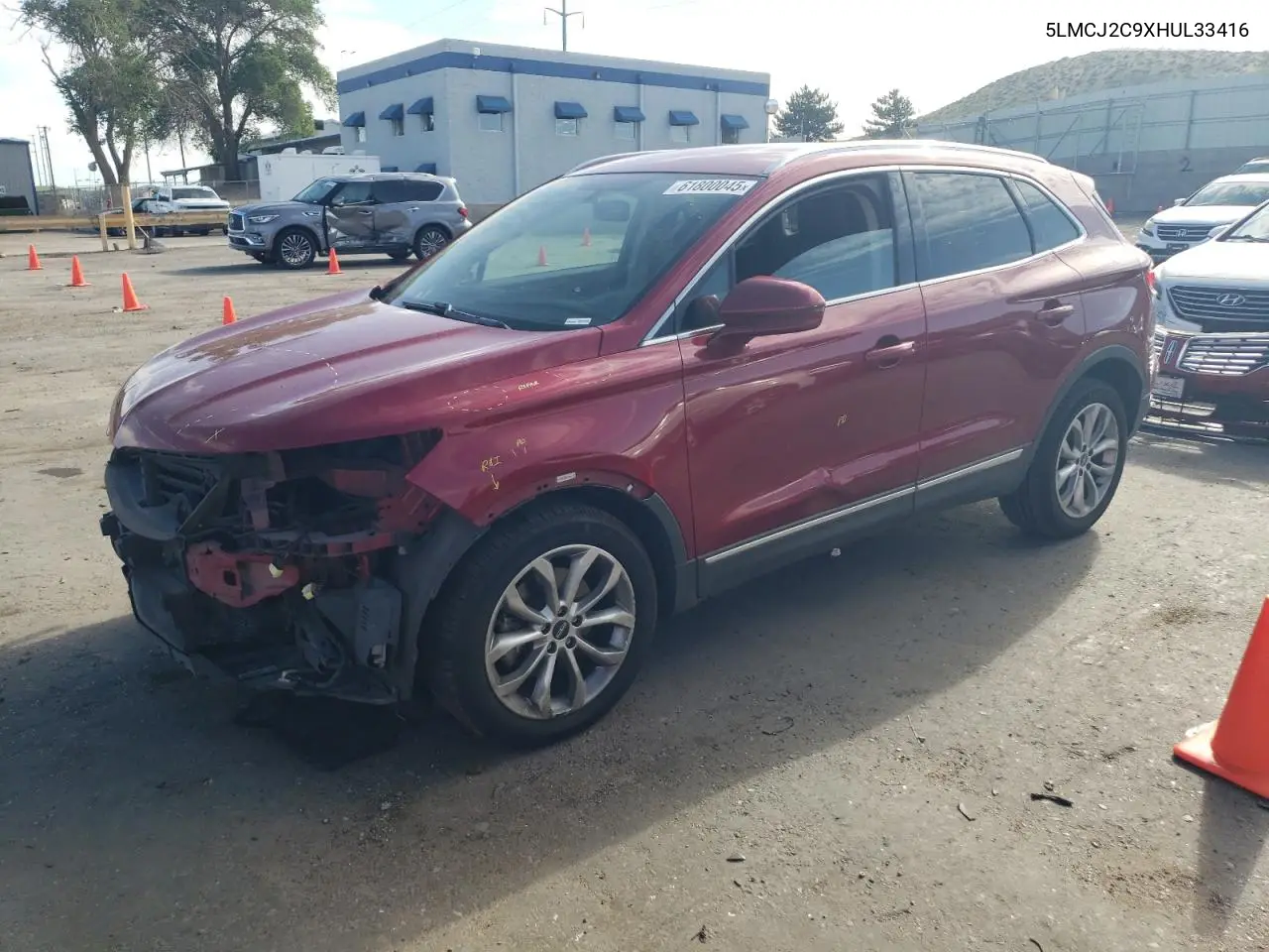 2017 Lincoln Mkc Select VIN: 5LMCJ2C9XHUL33416 Lot: 61800045
