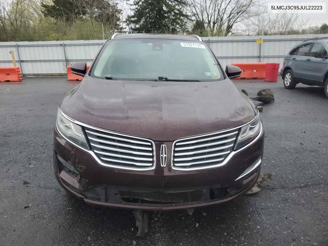 2018 Lincoln Mkc Reserve VIN: 5LMCJ3C95JUL22223 Lot: 51927195