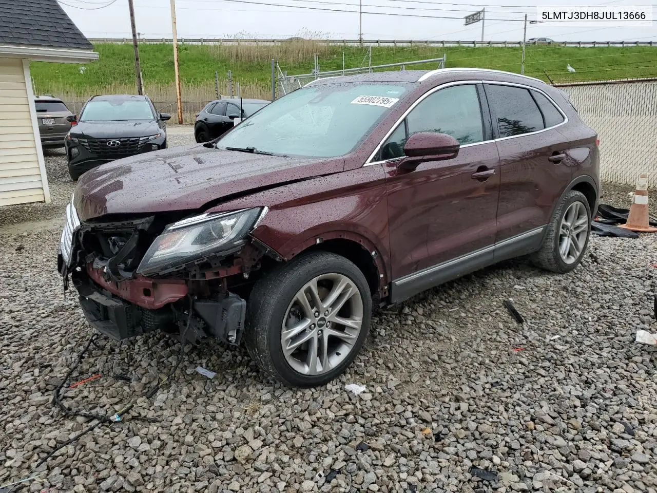 2018 Lincoln Mkc Reserve VIN: 5LMTJ3DH8JUL13666 Lot: 55902795