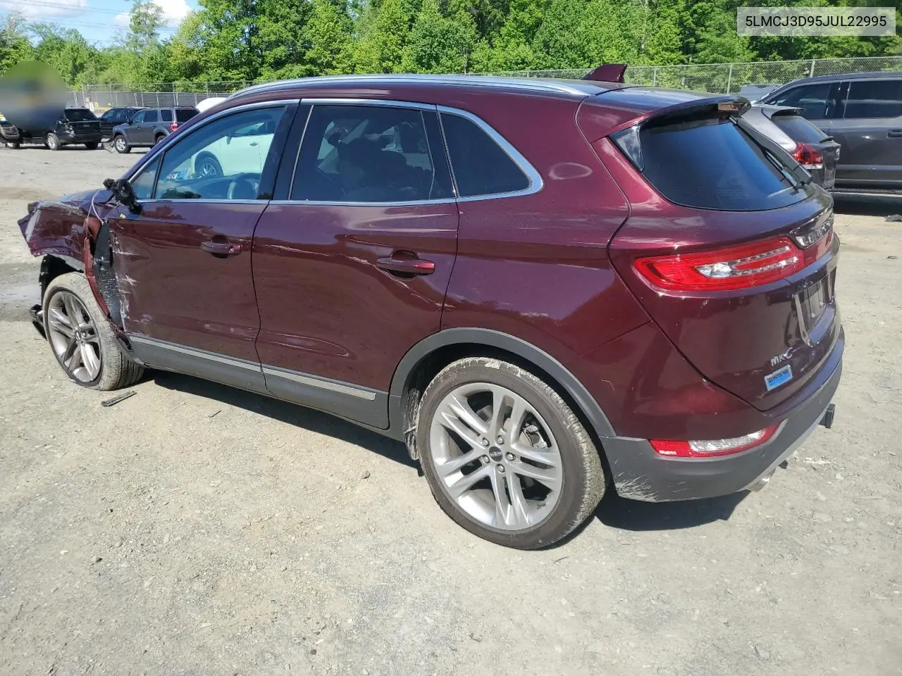 2018 Lincoln Mkc Reserve VIN: 5LMCJ3D95JUL22995 Lot: 55973495