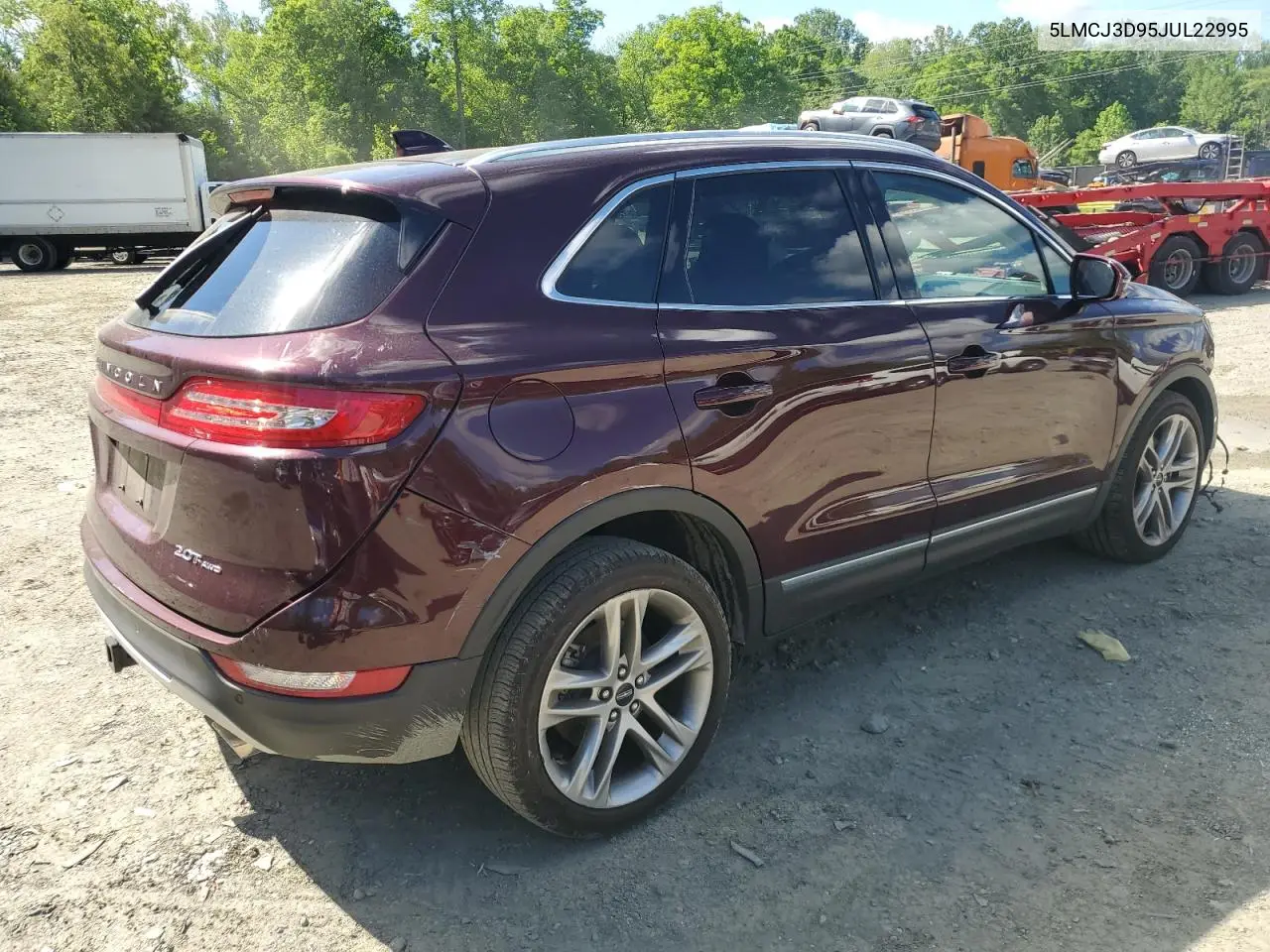 2018 Lincoln Mkc Reserve VIN: 5LMCJ3D95JUL22995 Lot: 55973495
