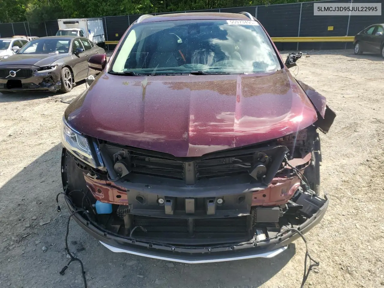 2018 Lincoln Mkc Reserve VIN: 5LMCJ3D95JUL22995 Lot: 55973495