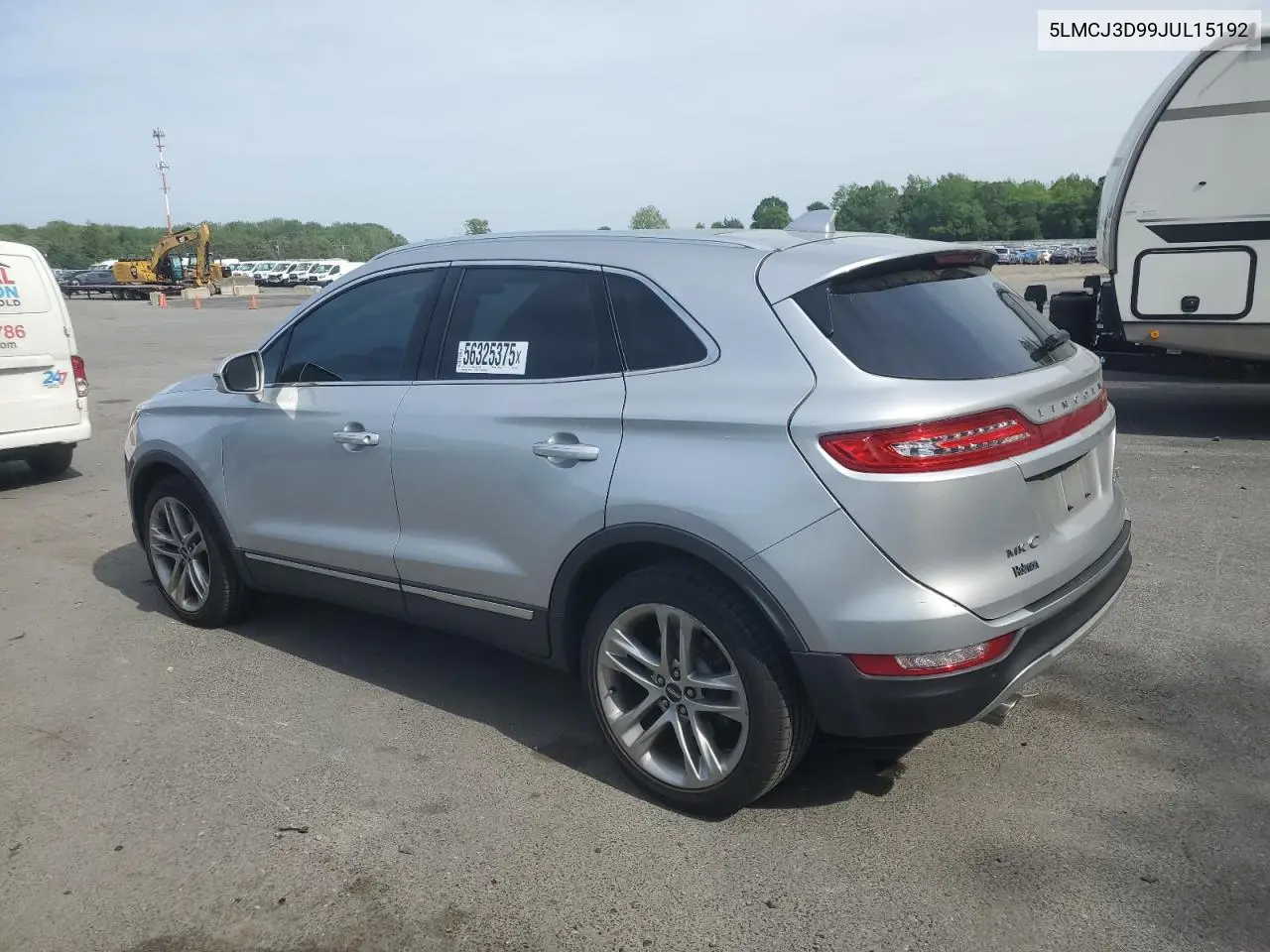 2018 Lincoln Mkc Reserve VIN: 5LMCJ3D99JUL15192 Lot: 56325375