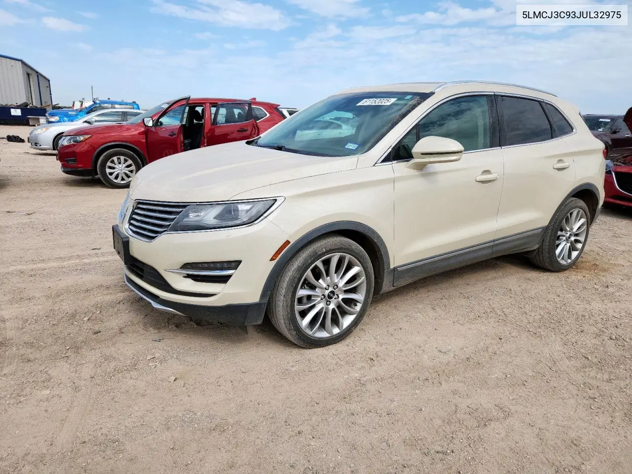 2018 Lincoln Mkc Reserve VIN: 5LMCJ3C93JUL32975 Lot: 61152025