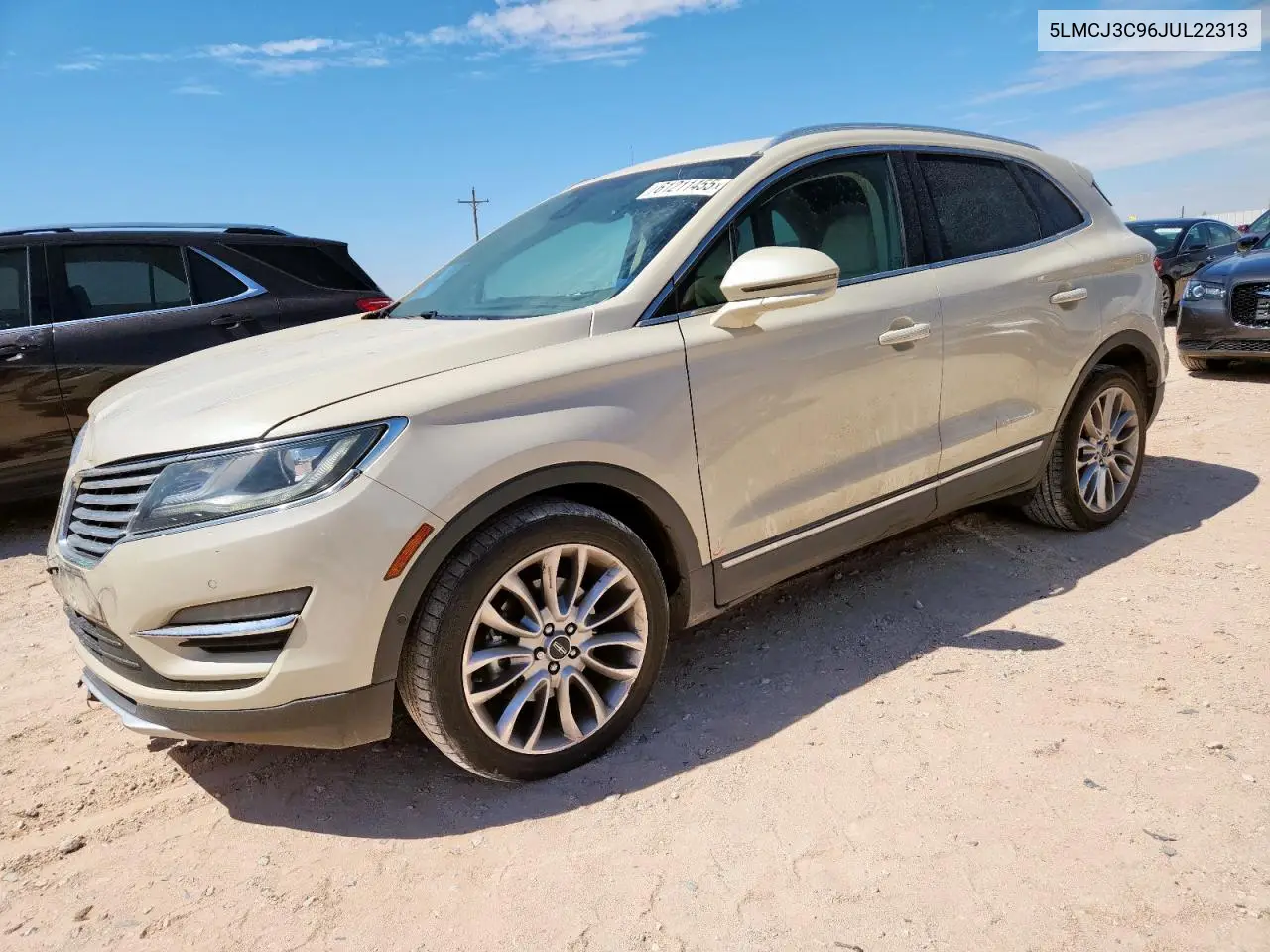 2018 Lincoln Mkc Reserve VIN: 5LMCJ3C96JUL22313 Lot: 61211455