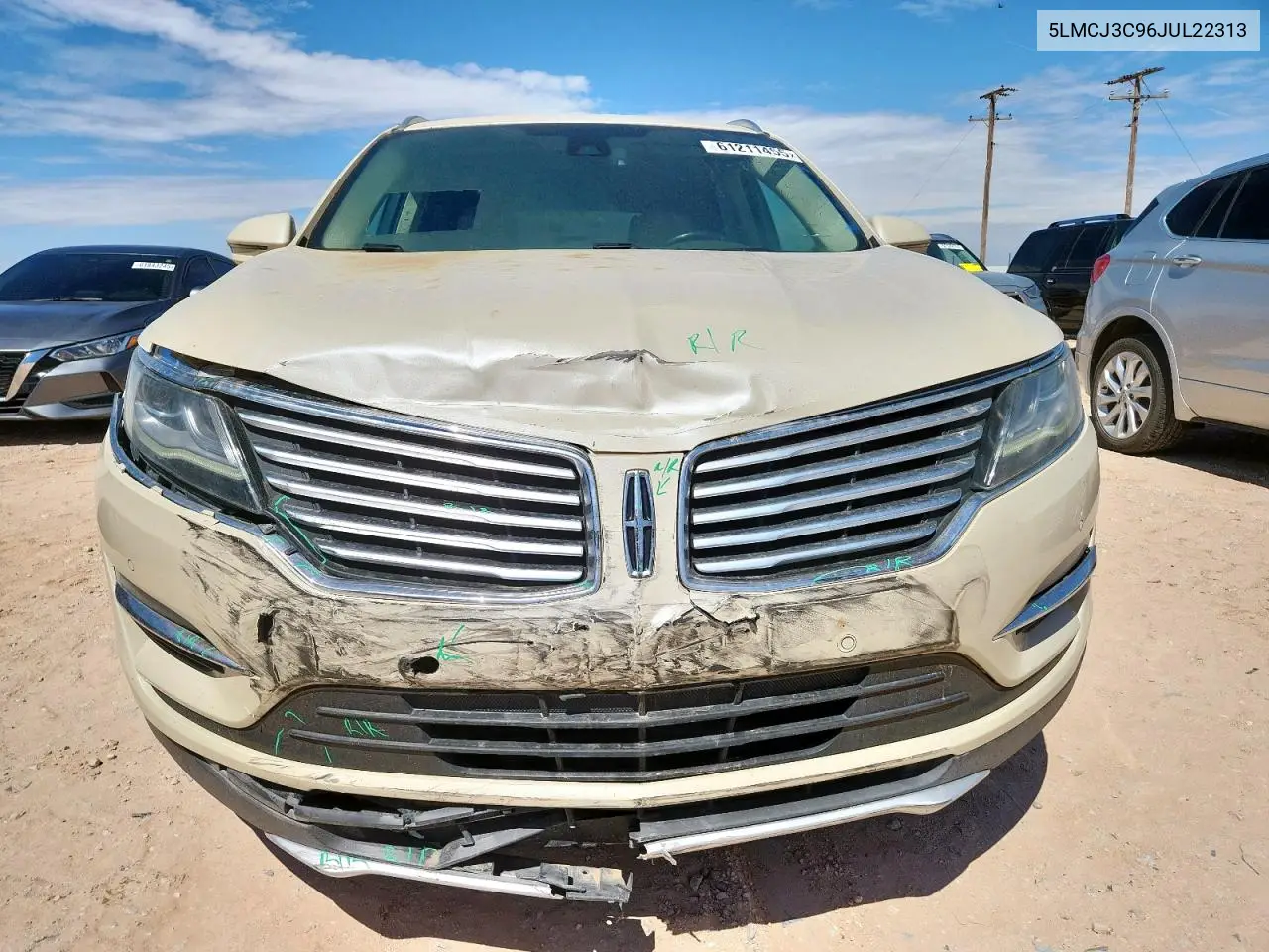 2018 Lincoln Mkc Reserve VIN: 5LMCJ3C96JUL22313 Lot: 61211455