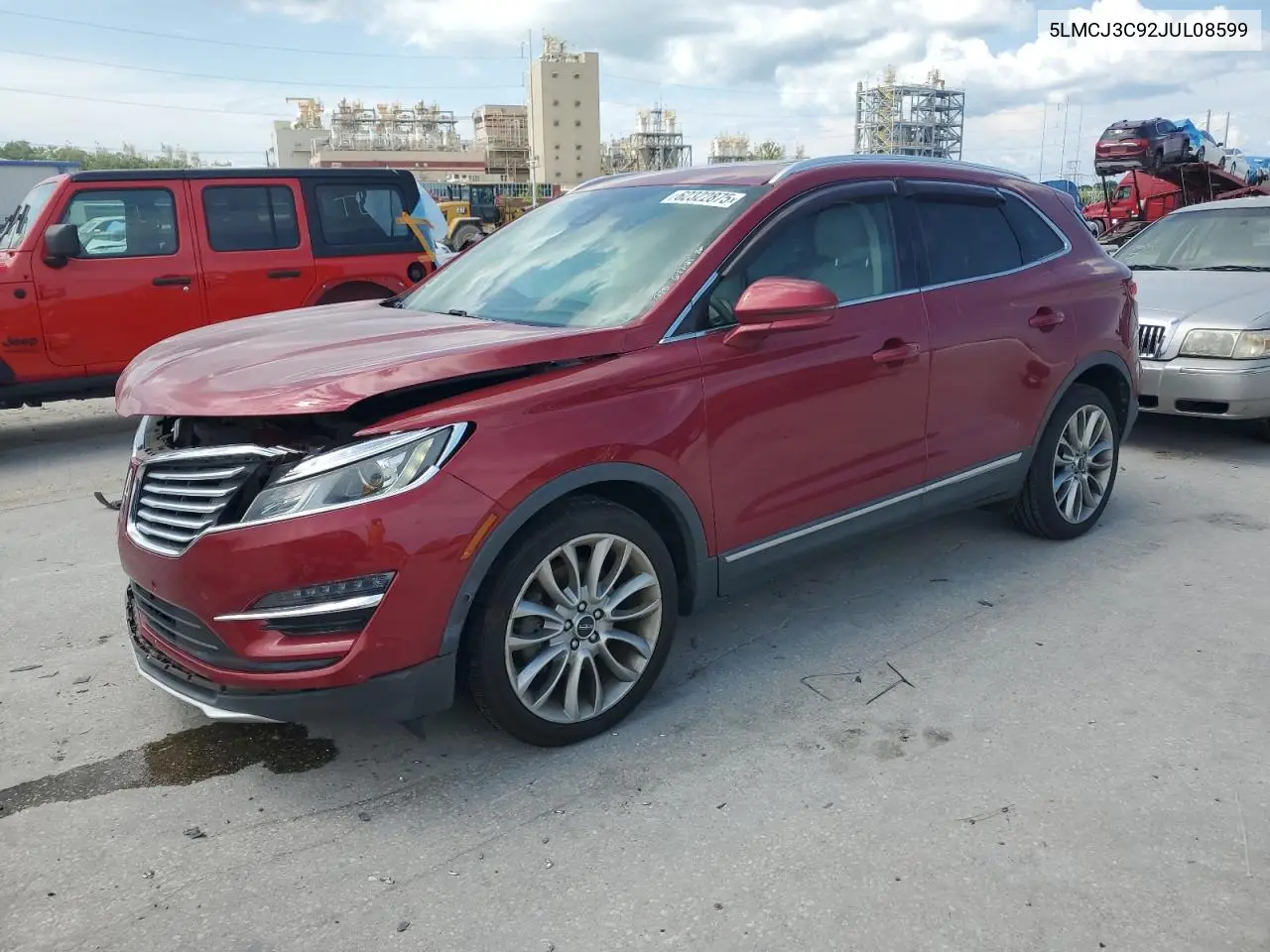 2018 Lincoln Mkc Reserve VIN: 5LMCJ3C92JUL08599 Lot: 62322875